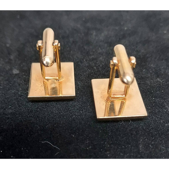 Vintage Swank Gold and Pearl Cuff Links - Picture 5 of 7